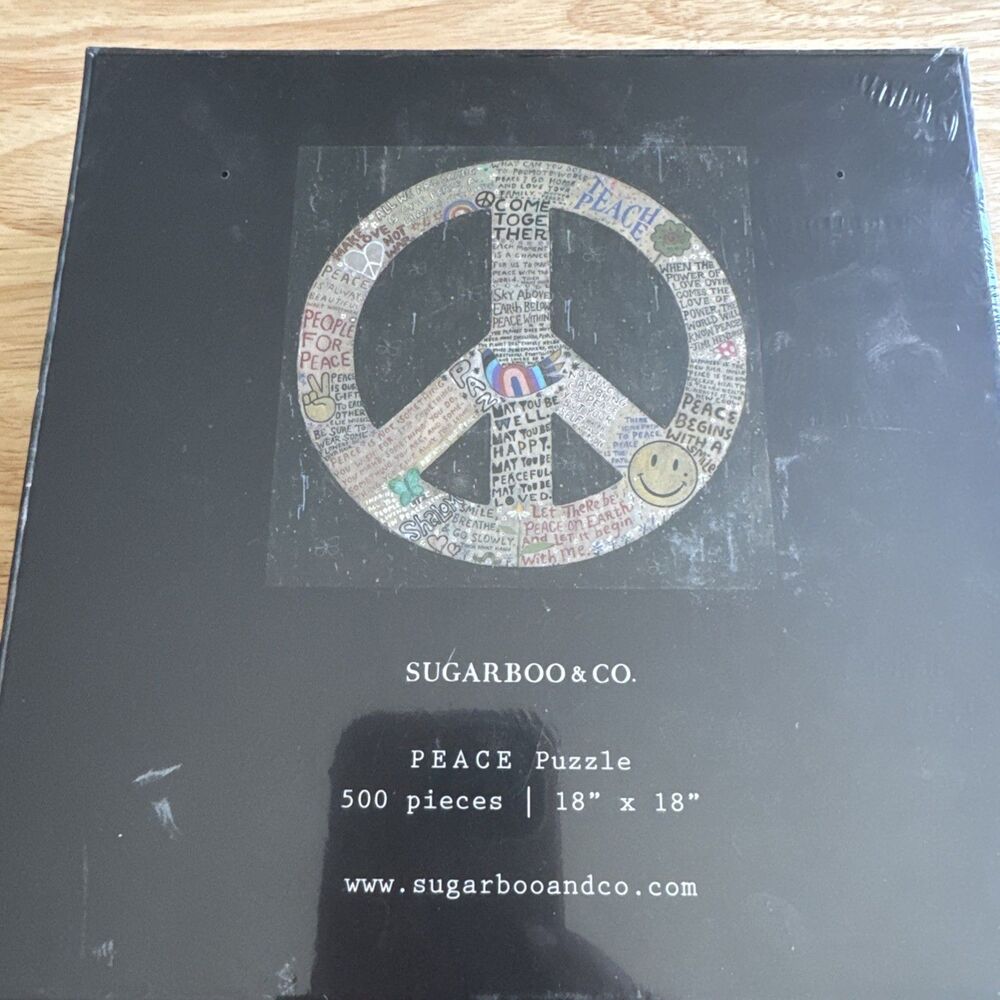 CHOOSE PEACE PUZZLE by SUGARBOO & CO. 500pcs 18"x"18 - Picture 10 of 11